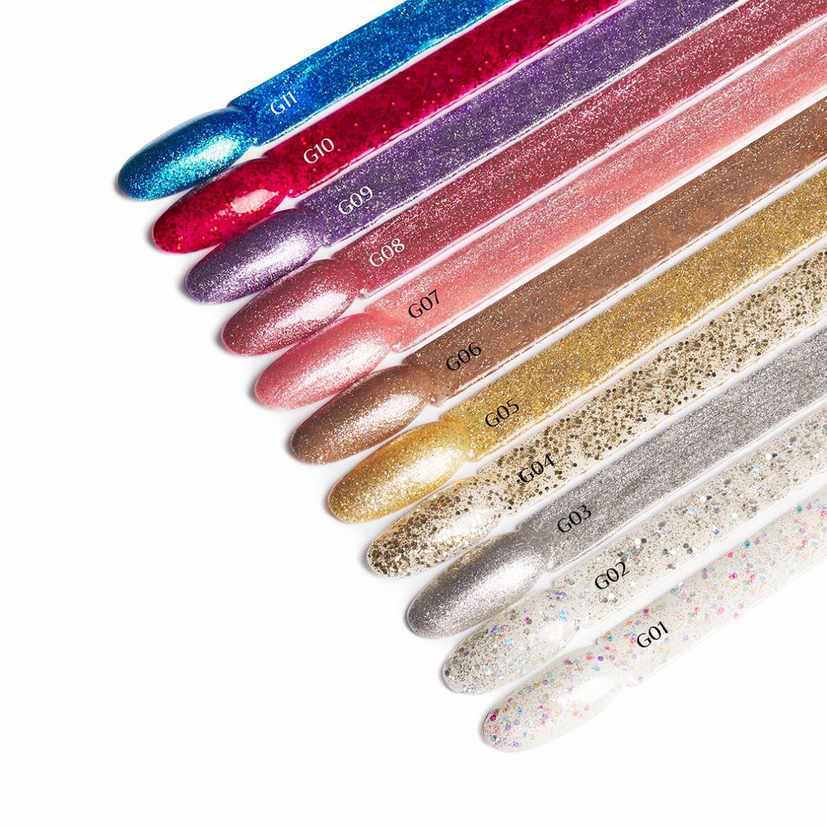 OCHO NAILS Стойкий гибридный лак для маникюра GLITTER G01, 5 г. 3 OCHO NAILS Стойкий гибридный лак для маникюра GLITTER G01, 5 г. 3