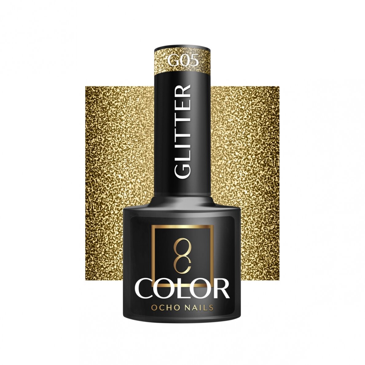OCHO NAILS long-lasting hybrid nail polish for manicure GLITTER G05, 5 g.