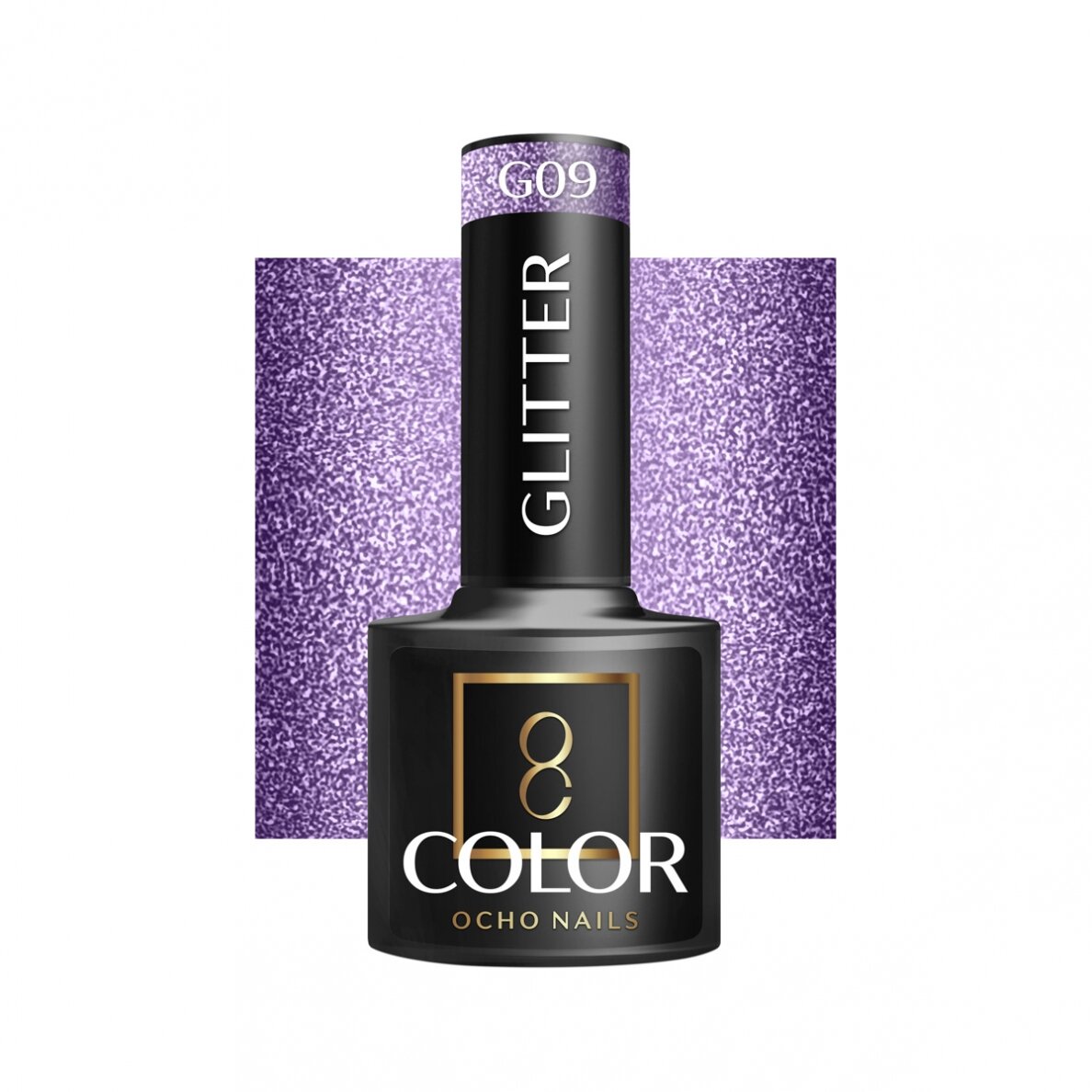 OCHO NAILS long-lasting hybrid nail polish for manicure GLITTER G09, 5 g. OCHO NAILS long-lasting hybrid nail polish for manicure GLITTER G09, 5 g.
