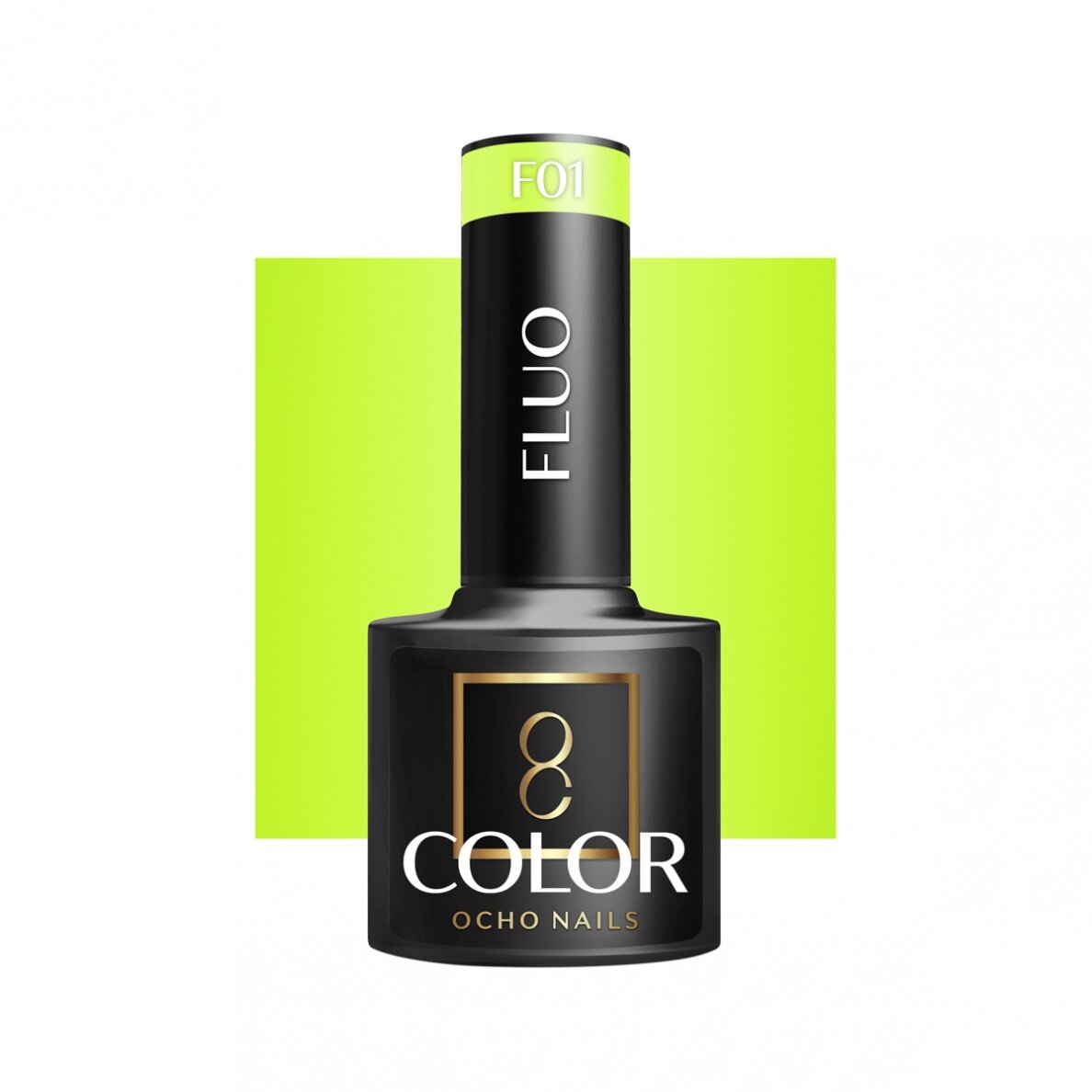 OCHO NAILS hybrid nail polish for manicure FLUO F01, 5 g. OCHO NAILS hybrid nail polish for manicure FLUO F01, 5 g.