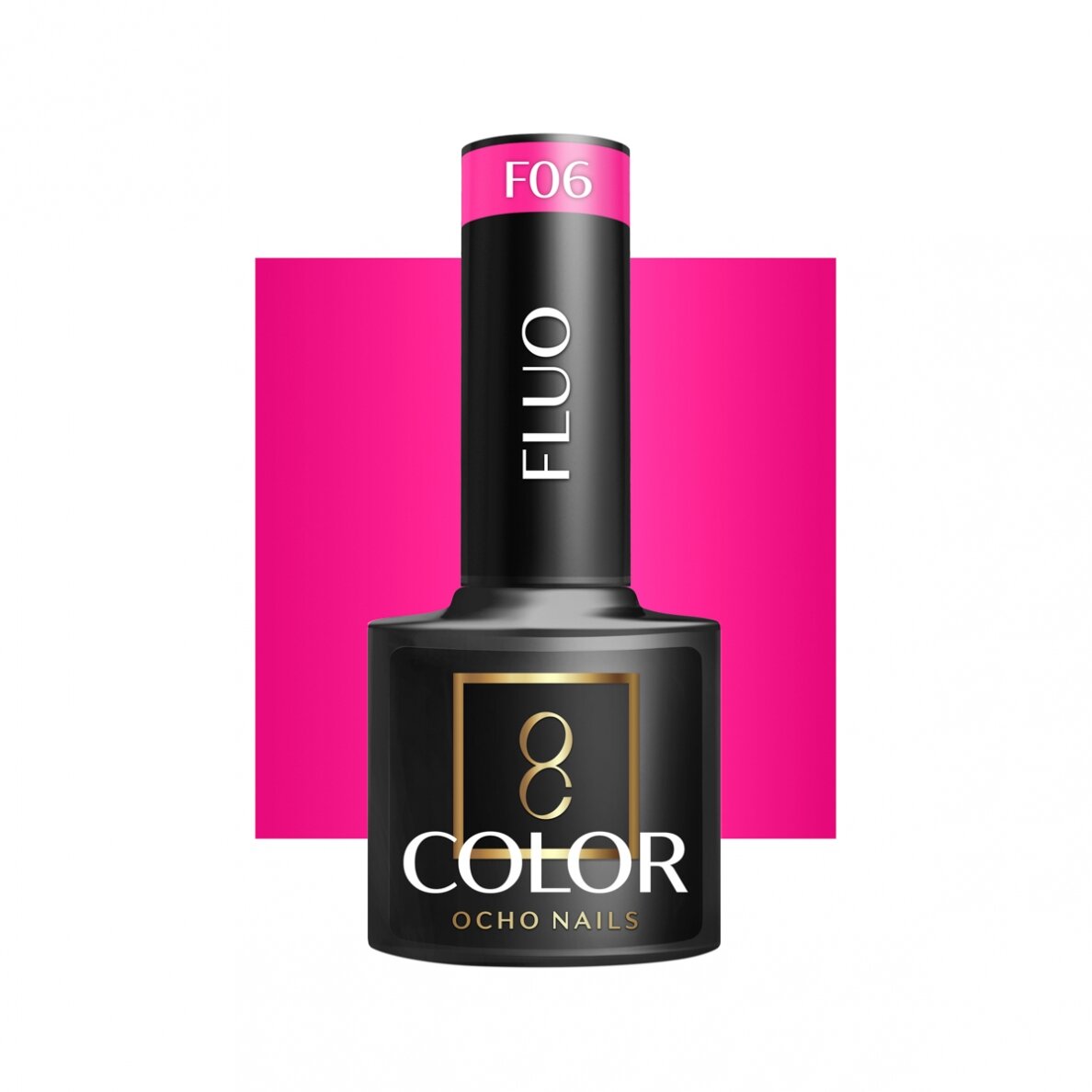 OCHO NAILS ilgalaikis hibridinis nagų lakas manikiūrui FLUO F06, 5 g. OCHO NAILS ilgalaikis hibridinis nagų lakas manikiūrui FLUO F06, 5 g.