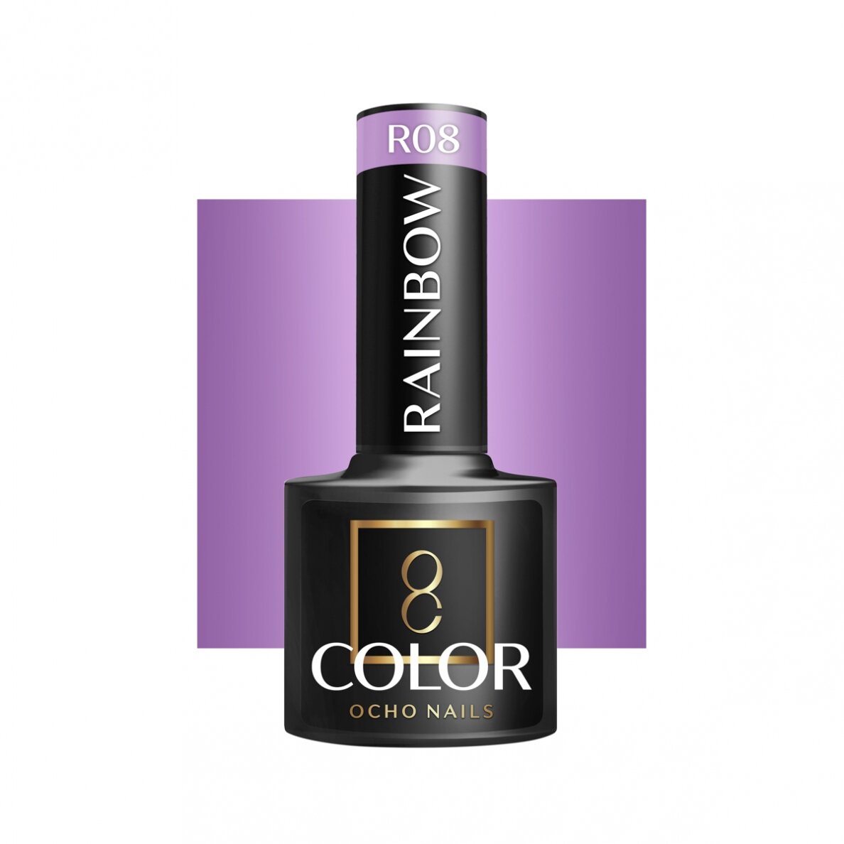 OCHO NAILS ilgalaikis hibridinis nagų lakas manikiūrui RAINBOW R08, 5 g. OCHO NAILS ilgalaikis hibridinis nagų lakas manikiūrui RAINBOW R08, 5 g.