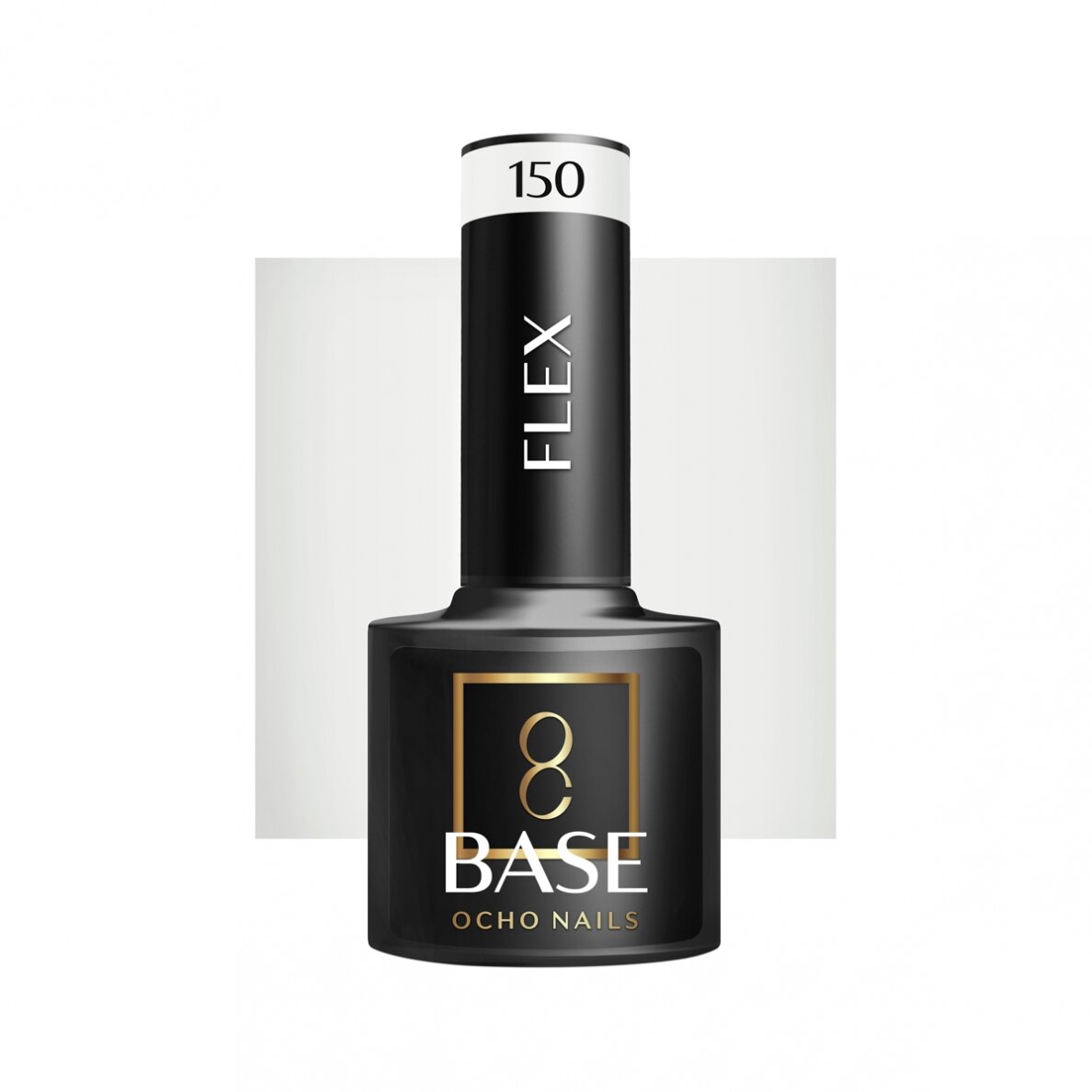 OCHO NAILS ilgalaikė hibridinė gelinio lakavimo bazė FLEX 150, 5 g. OCHO NAILS ilgalaikė hibridinė gelinio lakavimo bazė FLEX 150, 5 g.