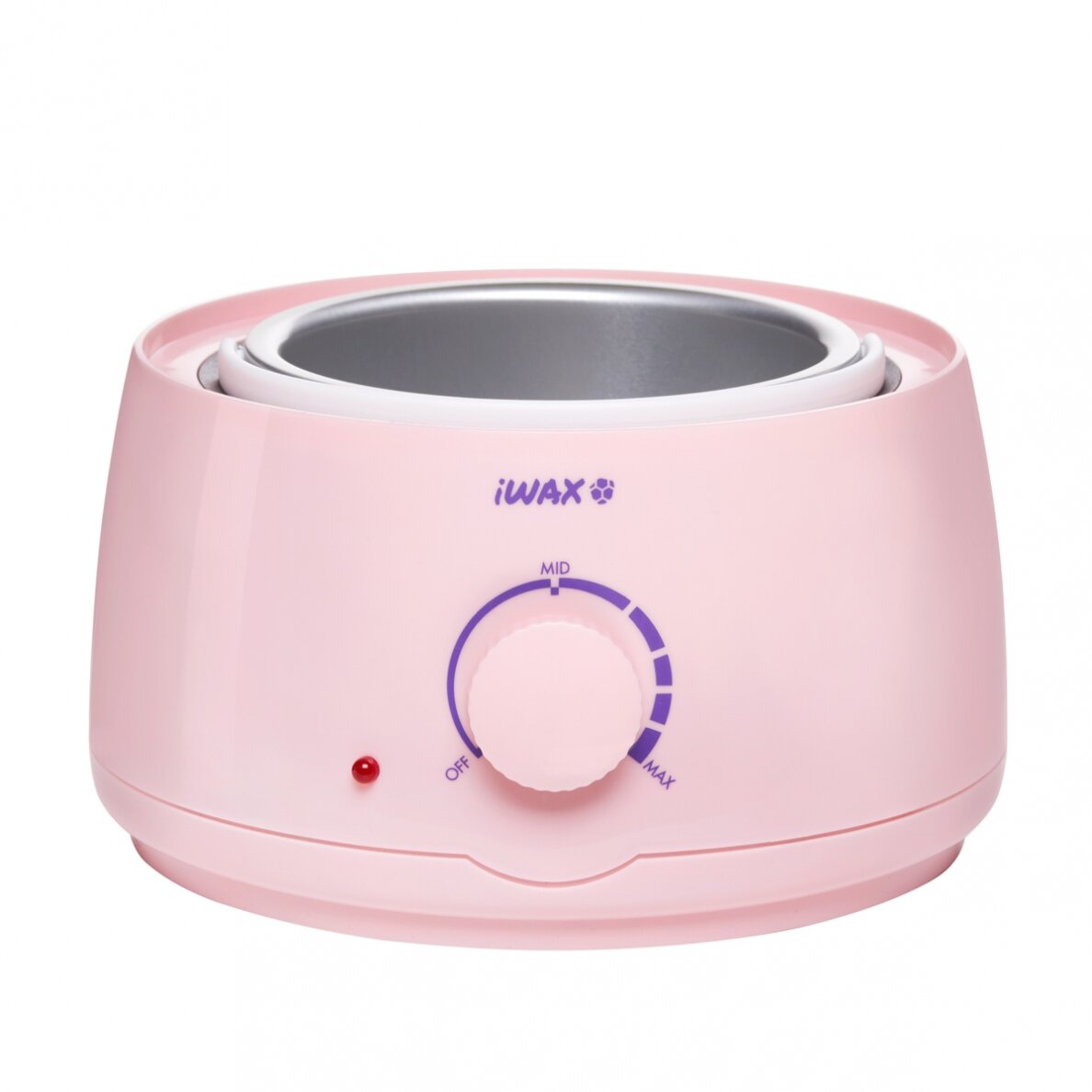 Profesionalus vaško šildytuvas skardinėms ir granulėms IWAX 100 400ML 100W, rožinės spalvos 1 Profesionalus vaško šildytuvas skardinėms ir granulėms IWAX 100 400ML 100W, rožinės spalvos 1