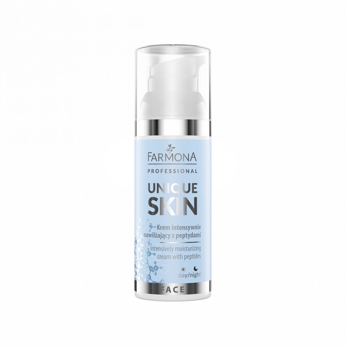 FARMONA UNIQUE SKIN intensive moisturizing face cream with peptides, 50 ml. FARMONA UNIQUE SKIN intensive moisturizing face cream with peptides, 50 ml.