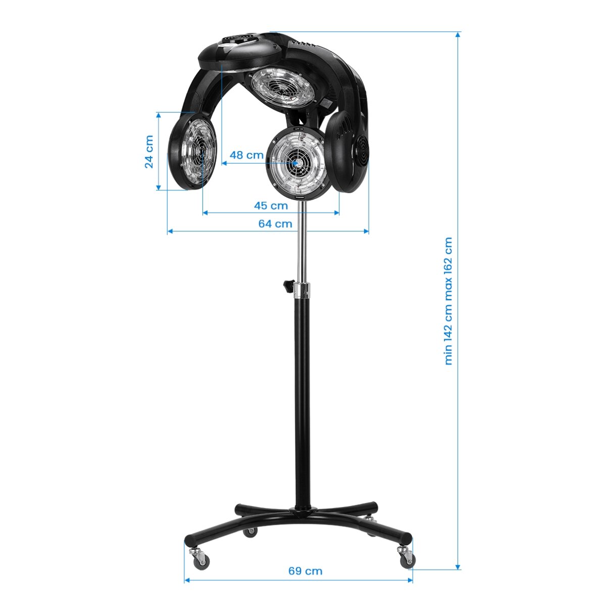 Professional hairdressing infrared zone GABBIANO GL-505S, black 9 Professional hairdressing infrared zone GABBIANO GL-505S, black 9