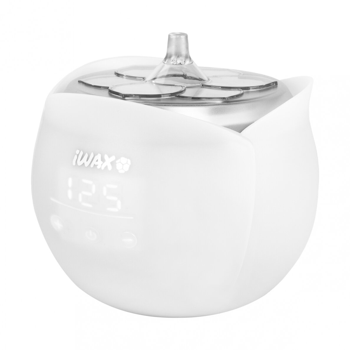 Profesionalus vaško šildytuvas IWAX FLOWER 450 ml, baltos spalvos Profesionalus vaško šildytuvas IWAX FLOWER 450 ml, baltos spalvos