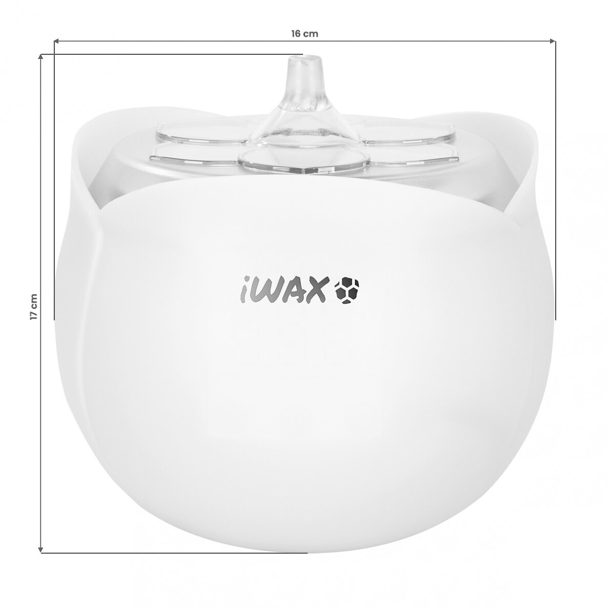 Profesionalus vaško šildytuvas IWAX FLOWER 450 ml, baltos spalvos 7
