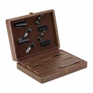 Hairdressers and barbers suitcase for storing tools P161, brown color