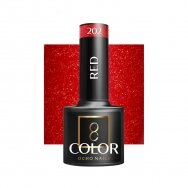 OCHO NAILS long-lasting hybrid nail polish for manicure RED 202, 5 g.
