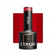 OCHO NAILS long-lasting hybrid nail polish for manicure RED 204, 5 g.