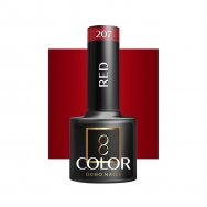 OCHO NAILS long-lasting hybrid nail polish for manicure RED 207, 5 g.