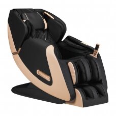 SAKURA LUXURY 808 fotelis su masažo funkcija ir integruotu Bluetooth, juodos spalvos
