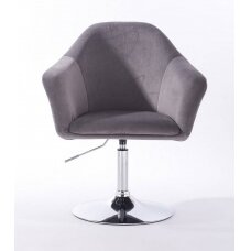 Beauty salons and beauticians stool HR547N, graphite velour
