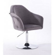 Beauty salons and beauticians stool HR547N, graphite velour