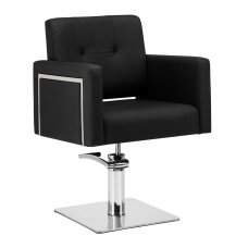 Профессиональный парикмахерский стул GABBIANO BERGAMO, черного цвета