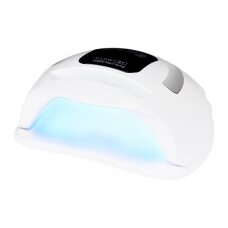 Profesionali UV/LED nagų lempa manikiūrui GLOW S1 DUAL 168W, sidabrinės spalvos