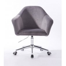 Beauty salons and beauticians stool HR547K, graphite velour