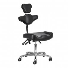Professional masters chair for tattoo artists and beauty salons PRO-INK 973, black color