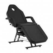 Professional cosmetology bed-chair for beauty procedures SILLON, black color