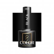 OCHO NAILS long-lasting hybrid nail polish for manicure BLACK 002, 5 g.