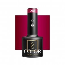 OCHO NAILS long-lasting hybrid nail polish RED 210, 5 g.