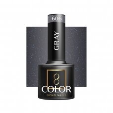 OCHO NAILS long-lasting hybrid nail polish for manicure GRAY 606, 5 g.