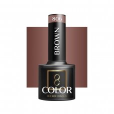 OCHO NAILS long-lasting hybrid nail polish for manicure BROWN 806, 5 g.