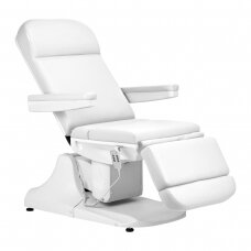 AZZURRO professional electric cosmetology chair - couch 891 (3 motors), white color