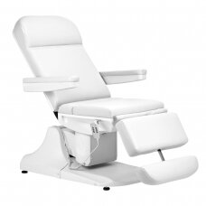 AZZURRO professional electric cosmetology chair - couch 891 (3 motors), white color