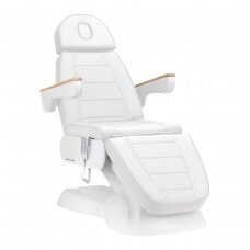 Profesionali elektrinė kosmetologinė kėdė - gultas SILLON Lux 273b SH, 3 variklių, baltos spalvos