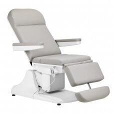 Профессиональное электрическое косметологическое кресло AZZURRO - кушетка 891 (3 мотора), цвет серый