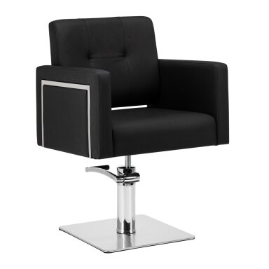 Professional hairdressing chair GABBIANO BERGAMO, black color Professional hairdressing chair GABBIANO BERGAMO, black color