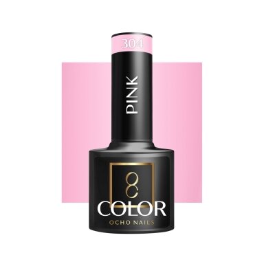 OCHO NAILS long-lasting hybrid nail polish for manicure PINK 304, 5 g. OCHO NAILS long-lasting hybrid nail polish for manicure PINK 304, 5 g.