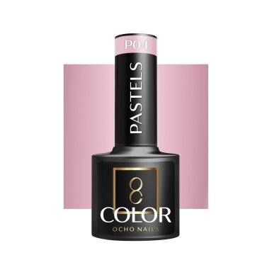 OCHO NAILS ilgalaikis hibridinis nagų lakas manikiūrui PASTELS P04, 5 g. OCHO NAILS ilgalaikis hibridinis nagų lakas manikiūrui PASTELS P04, 5 g.