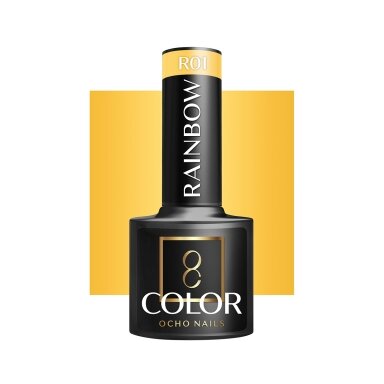 OCHO NAILS long-lasting hybrid nail polish for manicure RAINBOW R01, 5 g. OCHO NAILS long-lasting hybrid nail polish for manicure RAINBOW R01, 5 g.