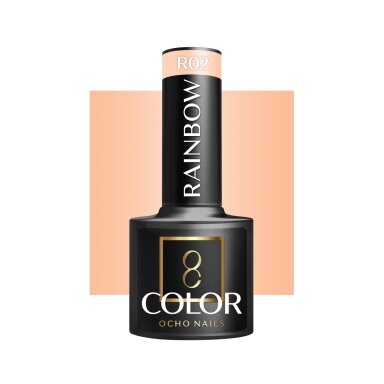 OCHO NAILS long-lasting hybrid nail polish for manicure RAINBOW R02, 5 g. OCHO NAILS long-lasting hybrid nail polish for manicure RAINBOW R02, 5 g.