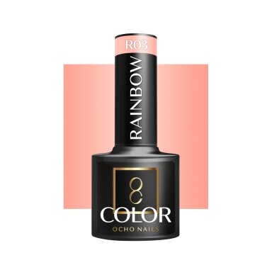 OCHO NAILS long-lasting hybrid nail polish for manicure RAINBOW R03, 5 g. OCHO NAILS long-lasting hybrid nail polish for manicure RAINBOW R03, 5 g.