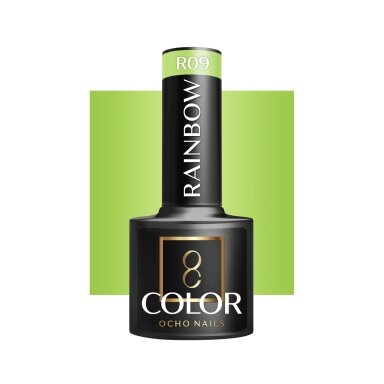 OCHO NAILS long-lasting hybrid nail polish for manicure RAINBOW R09, 5 g. OCHO NAILS long-lasting hybrid nail polish for manicure RAINBOW R09, 5 g.