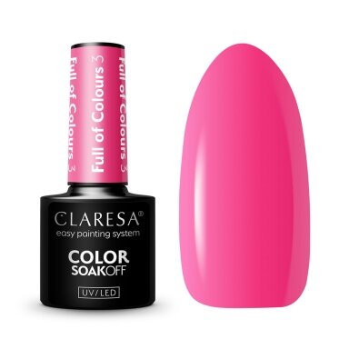 CLARESA long-lasting hybrid nail polish FUUL OF COLORS 3.5 gr. CLARESA long-lasting hybrid nail polish FUUL OF COLORS 3.5 gr.