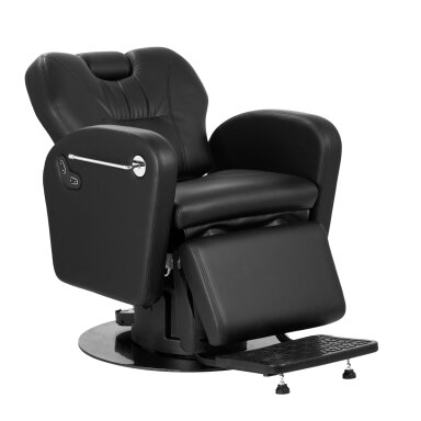 Professional barber chair for hairdressers and beauty salons GABBIANO BARON, black color Professional barber chair for hairdressers and beauty salons GABBIANO BARON, black color