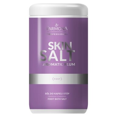 FARMONA aromatherapy bath salt for foot soaking and softening during pedicure SKIN SALT PLUM, 1400 g. FARMONA aromatherapy bath salt for foot soaking and softening during pedicure SKIN SALT PLUM, 1400 g.