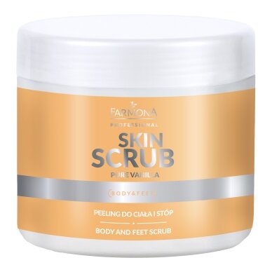 FARMONA SKIN SCRUB PURE VANILLA kūno ir pėdų šveitiklis, 500 g FARMONA SKIN SCRUB PURE VANILLA kūno ir pėdų šveitiklis, 500 g