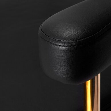 Profesionali kirpyklos kėdė GABBIANO GRANDA, juoda su aukso spalvos detalėmis 4