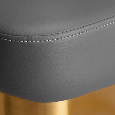 Profesionali kirpyklos kėdė GABBIANO GRANDA, pilka su aukso spalvos detalėmis 6