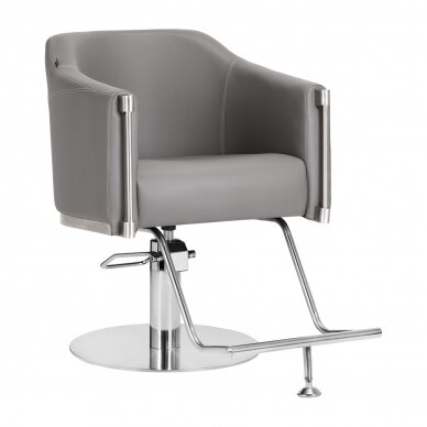 Professional hairdressing chair GABBIANO BURGOS, gray color