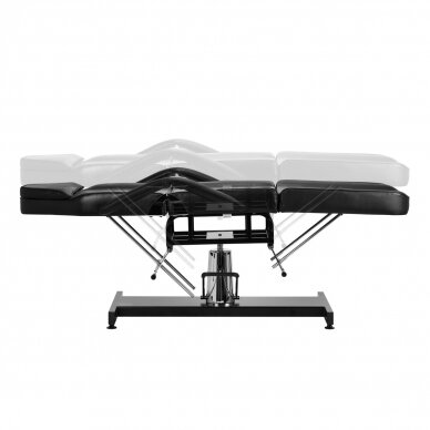 Profesionali hidraulinė kosmetologinė lova-gultas BASIC 210, juodos spalvos 6