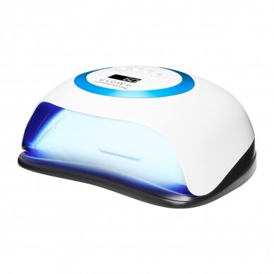 Profesionali UV/LED nagų lempa manikiūrui GLOW V1 168W, baltos spalvos