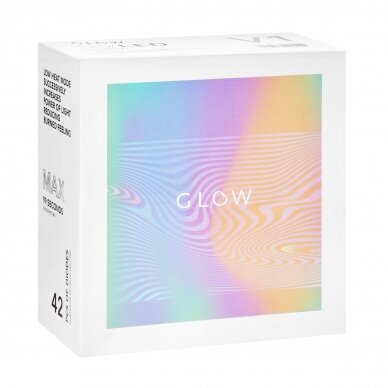 Profesionali UV/LED nagų lempa manikiūrui GLOW V1 168W, baltos spalvos 9