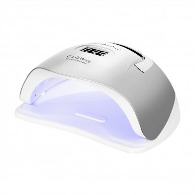 Профессиональная УФ/LED лампа для маникюра GLOW F2 SP 220W, серебристый цвет